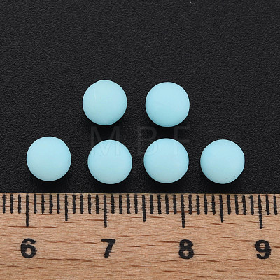 Opaque Acrylic Beads PAB702Y-B01-07-1