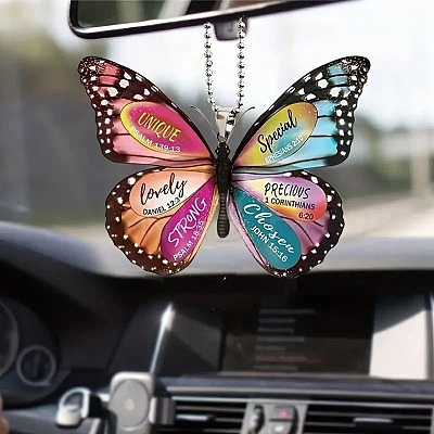 Acrylic Butterfly Hanging Ornaments PW-WG8E7FB-02-1