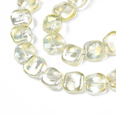 Electroplate Glass Beads Strand EGLA-S188-21-1
