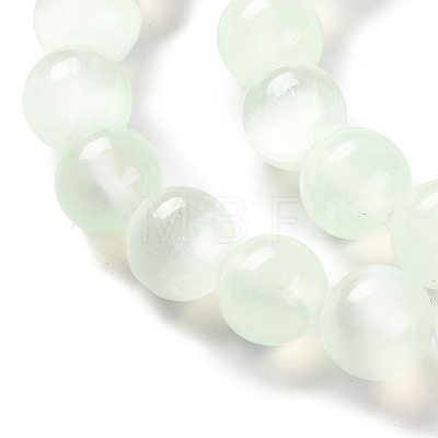 Natural Selenite Beads Strands G-C142-01C-06-1