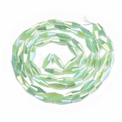 Electroplate Glass Beads Strands EGLA-S194-03A-B04-1
