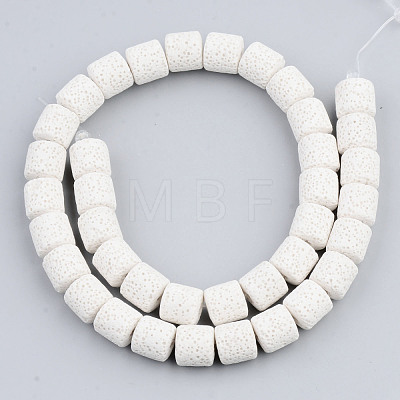 Synthetic Lava Rock Beads Strands G-S359-171N-1