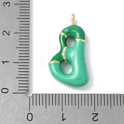 Brass Enamel Pendants KK-E093-03G-B-01-1