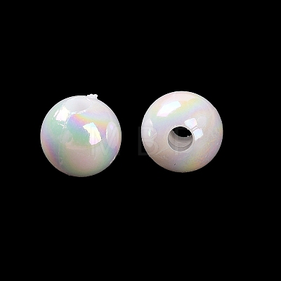 Opaque Acrylic Beads OACR-Z016-01B-01-1