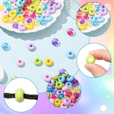 208Pcs Acrylic European Beads OHAR-FS0001-01-1