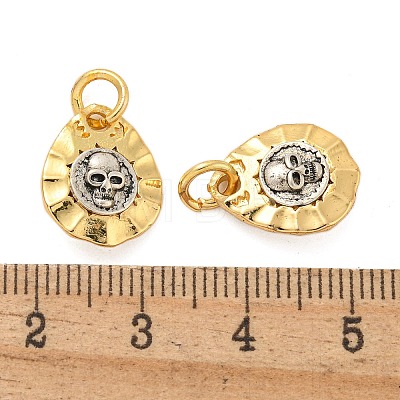 Long-Lasting Plated Brass Pendants KK-K387-05B-G-1