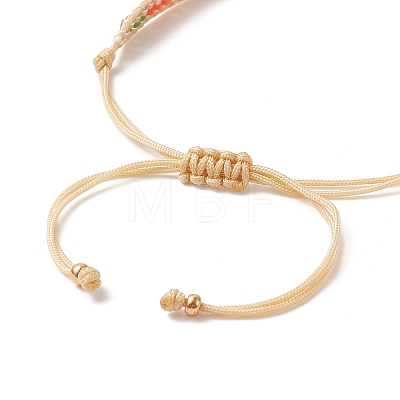 Handmade Japanese Seed Braided Bead Bracelet BJEW-MZ00017-02-1