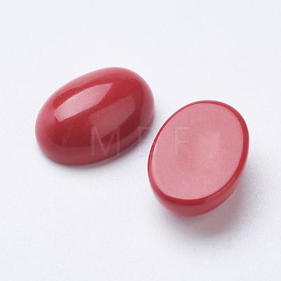 Synthetic Coral Cabochons G-F501-02-13x18mm-1