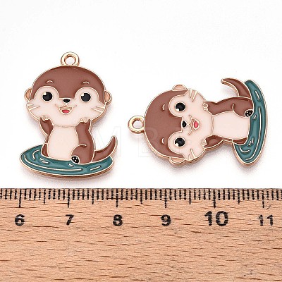 Alloy Enamel Pendants ENAM-T022-02C-02-1