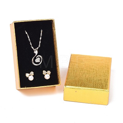 Cardboard Paper Jewelry Set Boxes CON-P012-02A-1