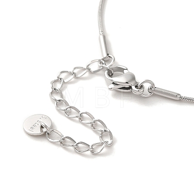 Non-Tarnish Vacuum Plating 304 Stainless Steel Snake Chain Necklaces NJEW-C045-08P-1