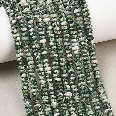 Natural Green Spot Jasper Beads Strands GG-CBAE4D4-A05-01-1
