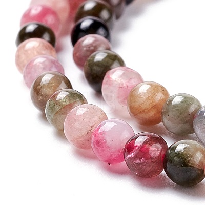 Natural Tourmaline Beads Strands X-G-G446-4mm-03-1