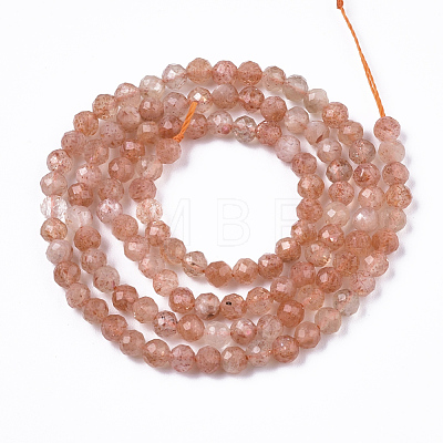 Natural Sunstone Beads Strands G-N328-002B-1
