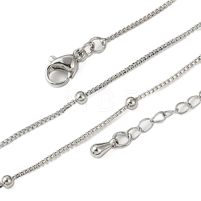 Brass Satellite Chains Necklaces for Women NJEW-D302-33P-1