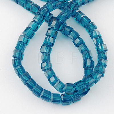 Glass Bead Strands GLAA-R041-6x6mm-14-1