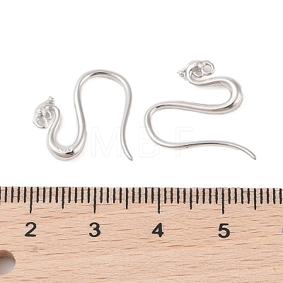 925 Sterling Silver Hoop Earrings Findings STER-B004-15P-1