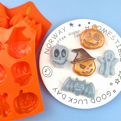 Halloween Theme Silicone Molds SOAP-PW0001-128-1