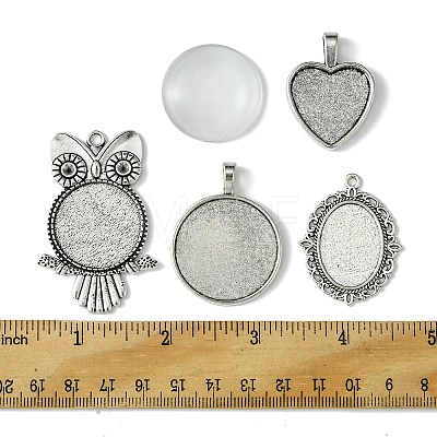 DIY Blank Tibetan Style Alloy Pendant Making Kit DIY-FS0005-79-1