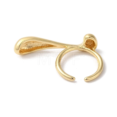 Alloy Open Cuff Rings for Women RJEW-S412-04G-05-1