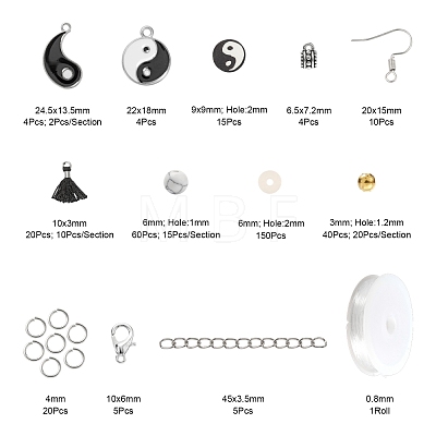 DIY YinYang Theme Jewelry Making Kits DIY-FS0001-36-1