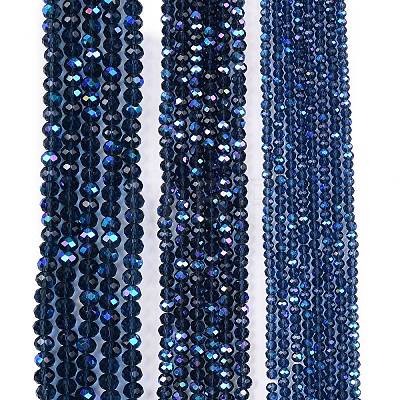 Electroplate Glass Beads Strands EGLA-A044-T4mm-L12-1