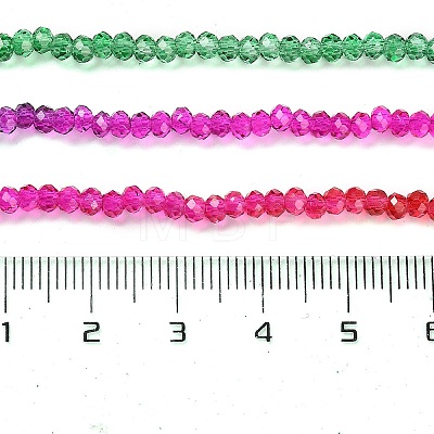 Transparent Painted Glass Beads Strands DGLA-A034-T1mm-A24-1