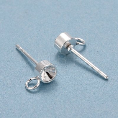 304 Stainless Steel Stud Earring Findings STAS-H410-04P-A-1