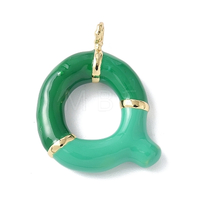 Brass Enamel Pendants KK-E093-03G-Q-02-1