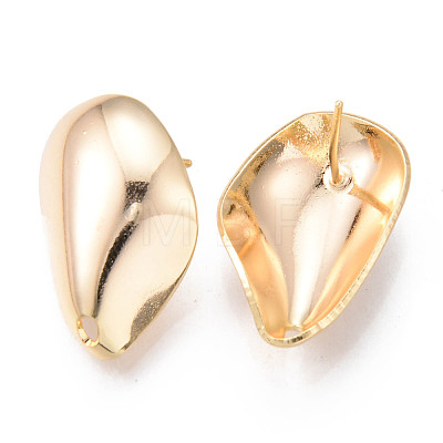 Brass Stud Earrings Findings X-KK-R116-016-NF-1