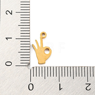 304 Stainless Steel Charms LS-STAS-Q306-01G-H-1