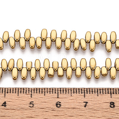 Electroplated Synthetic Non-magnetic Hematite Beads Strands G-T139-65B-1