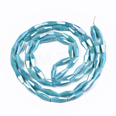 Electroplate Glass Beads Strands EGLA-S194-03A-A05-1