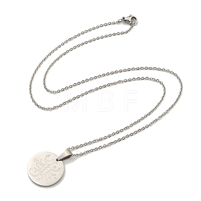 Non-Tarnish Constellation Pendant Necklaces NJEW-S422-04P-08-1