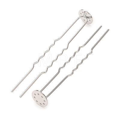 Brass Hair Fork Findings KK-H298-02B-1
