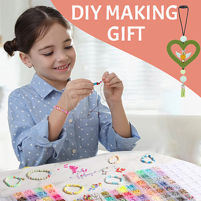 DIY Food Grade Silicone Beaded Pendant Decoration Making Kit DIY-GO0001-96-1