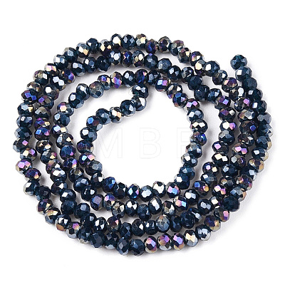 Electroplate Glass Beads Strands LS-EGLA-A044-P1mm-B16-1