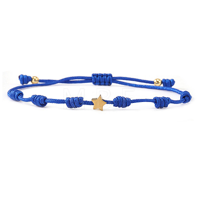 Multicolor braided star bracelet unisex stylish accessory versatile jewelry trendy design QF7407-4-1