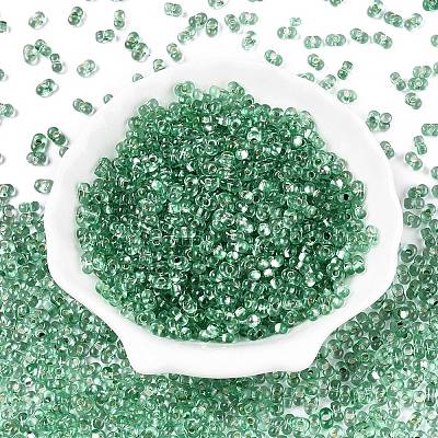 Baking Paint Transparent Glass Seed Beads SEED-N006-05J-1