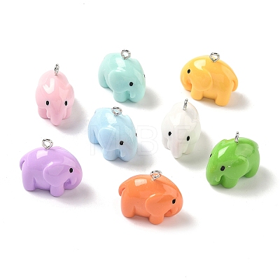 Opaque Resin Pendants RESI-I355-03P-02-1