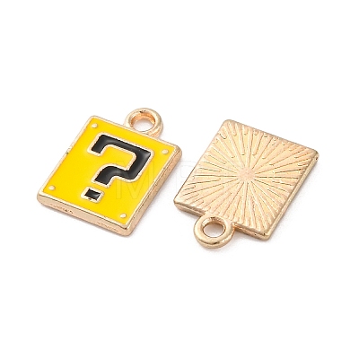 Alloy Enamel Charms ENAM-Q001-08G-02-1