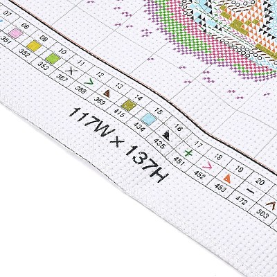 Teacup with Flower Pattern DIY Cross Stitch Beginner Kits DIY-NH0003-02A-1