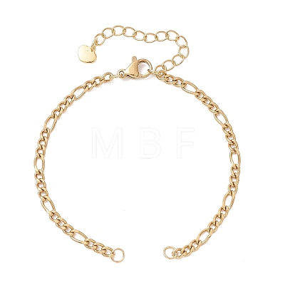 3MM 304 Stainless Steel Figaro Chain Bracelet Making AJEW-JB01464-03-1