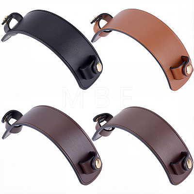 4 Sets 4 Colors PU Leather Shoulder Strap Pads PURS-BBC0001-10-1
