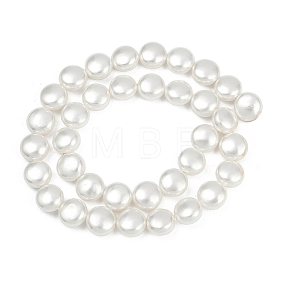 Electroplated Shell Pearl Beads Strands BSHE-G027-13A-1