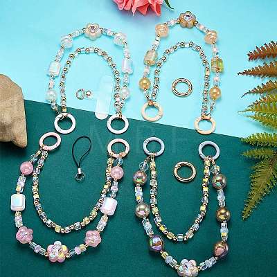 1Pc Acrylic Beaded Mobile Straps AJEW-SZ0002-82C-1