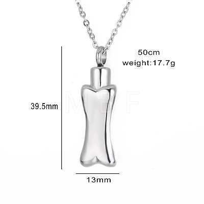 Non-Tarnish Stainless Steel Pendant Necklaces PW-WGCB277-01-1