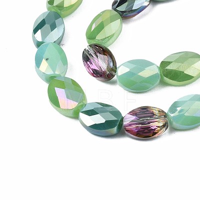 Electroplate Glass Beads Strands EGLA-S194-17D-1