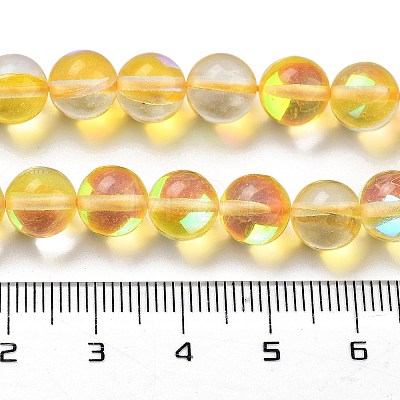 Transparent Glass Beads GLAA-B022-8mm-06-1