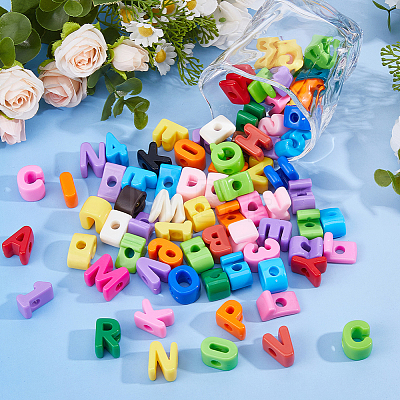 82Pcs 36 Styles Acrylic European Beads OACR-DC0001-63-1